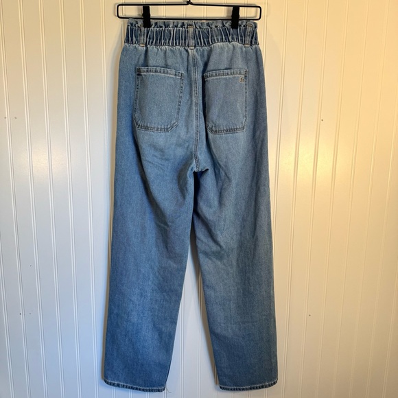 American Eagle High-Waist Straight Leg Paper Bag Denim Jean’s Women’s 4 Short - Picture 6 of 12